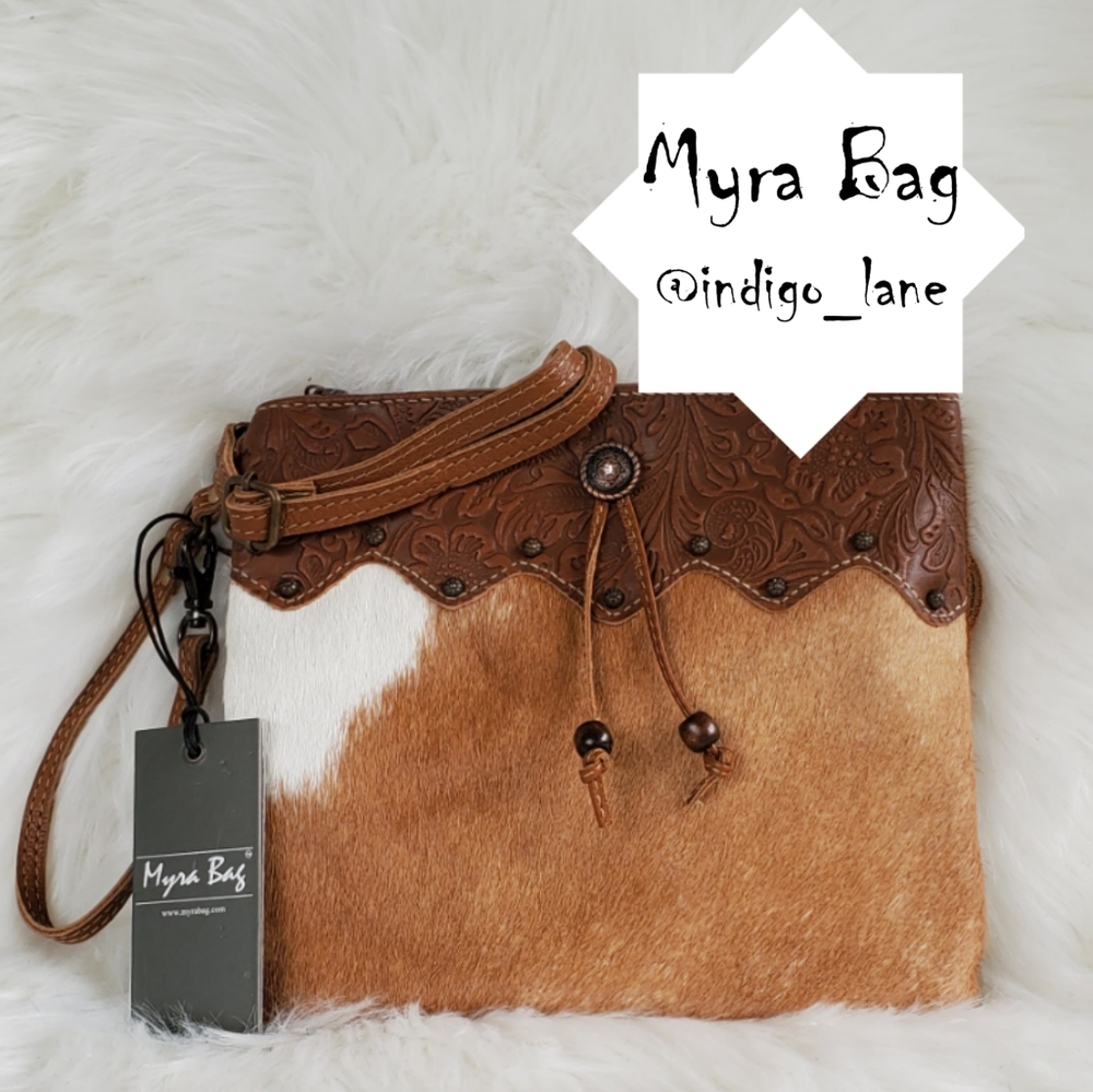Myra "Ornate" Leather & Hair-on Shoulder Bag